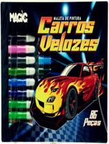 Livro - Maleta De Pintura 86 Pecas - Carros