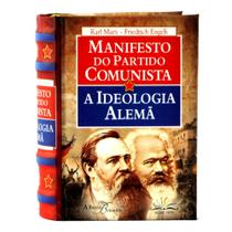 Livro Manifesto Partido Comunista e A Ideologia Alemã - 2 Livros em 1 C/Dura Texto Integral MiniBook - Os Menores Livros Do Mundo