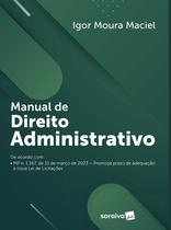 Livro - Manual de Direito Administrativo - 1ª edição 2023 Livro - Manual de Direito Administrativo - 1ª edição 2023
