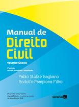 Livro - Manual de direito civil : Volume único - 3ª edição de 2019