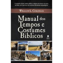 Livro - Manual dos Tempos e Costumes Bíblicos
