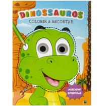 Livro - Máscaras Divertidas - Colorir & Recortar: Dinossauros Livro - Máscaras Divertidas - Colorir & Recortar: Dinossauros