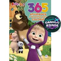 Livro Masha e o Urso - 365 Atividades e Desenhos Para Colorir Crianças Ciranda Infantil Desenho História Brincar Pintar