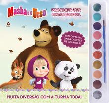 Livro - Masha e o Urso Prancheta para Pintar Especial com Aquarela