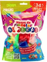 Livro - Massa Modelar 34 Pecas - Numeros, Sinais E Formas - 300G Livro - Massa Modelar 34 Pecas - Numeros, Sinais E Formas - 300G