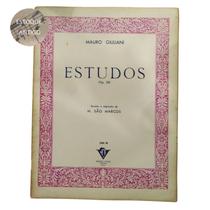 Livro mauro giuliani estudos op. 30 rev. m. são marcos (estoque antigo)