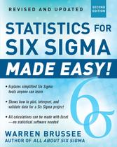 Livro McGraw-Hill Education Statistics for Six Sigma Livro McGraw-Hill Education Statistics for Six Sigma
