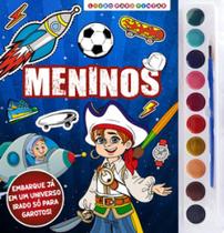 Livro - Meninos Livro para Pintar com Aquarela