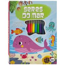 Livro - Meu Adorável Superlivro de Colorir: Seres do Mar