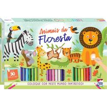 Livro - Meu Incrível LIVRO-KIT Brilhante para Colorir: Animais da Floresta