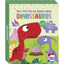 Livro - Meu LIVRO-Box com Quebra-cabeça: Dinossauros