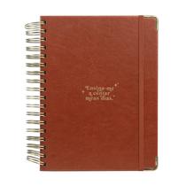 Livro - Meu plano perfeito, planner sem data, Capa luxo marrom, Clássica | Planner 2026