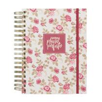 Livro - Meu plano perfeito, planner sem data com capa de tecido, capa Vintage | Planner 2026