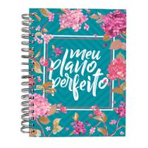 Livro - Meu plano perfeito, planner sem data com espiral duplo, capa Flores (4ª edição) | Planner 2026