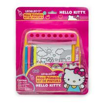 Livro Meu Primeiro Kit Pintura Hello Kitty Com Livro Rolo + Suporte + 4 Canetinha + 4 Lápis de Cor + 2 Cartela Adesivo Livro Meu Primeiro Kit Pintura Hello Kitty Com Livro Rolo + Suporte + 4 Canetinha + 4 Lápis de Cor + 2 Cartela Adesivo