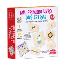 Livro - Meu primeiro livro das letras com peças de madeira Livro - Meu primeiro livro das letras com peças de madeira