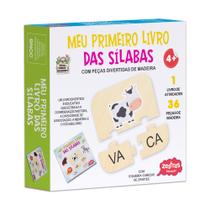 Livro - Meu primeiro livro das sílabas com peças de madeira