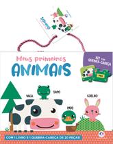 Livro - Meus primeiros animais - Kit com livro e quebra-cabeça de 20 peças