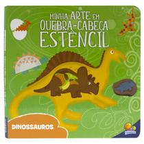 Livro - Minha Arte em Quebra-Cabeça Estêncil: Dinossauros Livro - Minha Arte em Quebra-Cabeça Estêncil: Dinossauros