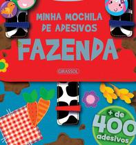Livro - Minha Mochila de Adesivos - Fazenda