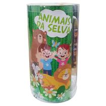 Livro - Mini tubo histórias para colorir - Animais selva Livro - Mini tubo histórias para colorir - Animais selva