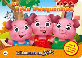 Livro - Miniaturas em Ação - Os três porquinhos Livro - Miniaturas em Ação - Os três porquinhos