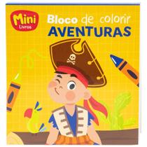 Livro - MINIBloco de Colorir(A): Aventuras