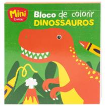 Livro - MINIBloco de Colorir(A): Dinos