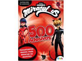 Livro Miraculous Ladybug Super livro de adesivos Acompanha 500 adesivos