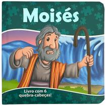 Livro moisés c/ 6 quebra-cabeças - capa dura Livro moisés c/ 6 quebra-cabeças - capa dura