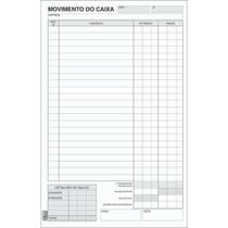 Livro Movimento de Caixa 1/18 com 100 Folhas Pacote com 10