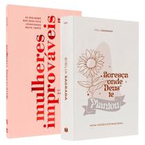 Livro Mulheres Improváveis + Bíblia Sagrada Floresça NVI Kit Floresça Livro Mulheres Improváveis + Bíblia Sagrada Floresça NVI Kit Floresça