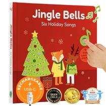 Livro Musical de Natal Jingle Bells - Cali's Books - Recarregável via USB-C