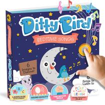 Livro Musical Ditty Bird Bedtime Sound Twinkle - Para Bebês de 1 a 3 Anos