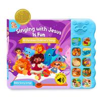 Livro musical GO GO Bible Story Songs para crianças de 1 a 5 anos