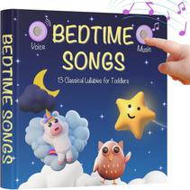 Livro musical LEARNING BUGS Bedtime Songs de 1 a 3 anos com 28 músicas