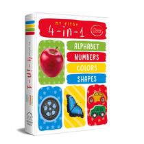 Livro - My First 4 In 1 Alphabet Numbers Colours Shapes - Padded Board Books
