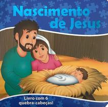 Livro nascimento de jesus c/ 6 quebra-cabeças - capa dura
