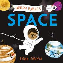 Livro: Nerdy Babies: Space Roaring Brook Press, idade 2 Livro: Nerdy Babies: Space Roaring Brook Press, idade 2