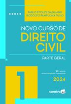 Livro - Novo Curso De Direito Civil - Parte Geral - Vol. 1 - 26ª edição 2024