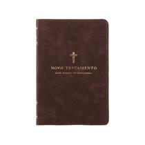 Livro - Novo Testamento, NVI, Couro Soft, Cruz Marrom, Leitura Perfeita
