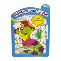Livro - Números Para Colorir - Nível 4 - Com Adesivos!