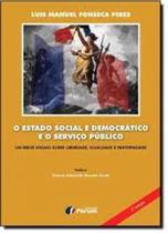 Livro - O Estado social e democrático e o serviço público