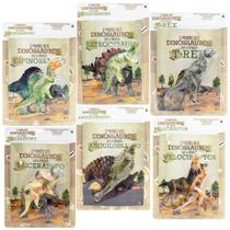Livro O Mundo dos Dinossauros Leia e Brinque Livro Interativo Com Dinossauros Articulados 6 Volumes