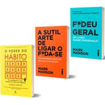 Livro O Poder Do Hábito - Charles Duhigg + Sutil Arte De Ligar O F*da-se + F*deu Geral - Mark Manson