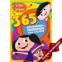 Livro O Show da Luna - 365 Atividades e Desenhos Para Colorir Crianças Filhos Infantil Desenho História Brincar Pintar - Igreja Cristã Amigo Evangélico