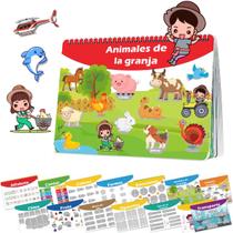 Livro ocupado 1step2dream em espanhol para crianças Montessori 14 temas