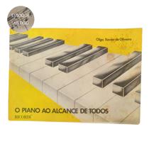 Livro olga xavier de oliveira o piano ao alcance de todos ricordi (estoque antigo)