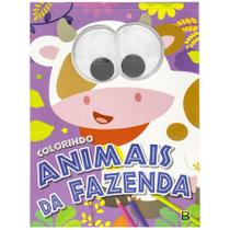Livro - Olhinhos Malucos! Colorindo Animais da Fazenda
