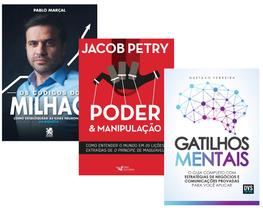 Livro Os Códigos do Milhão+ Poder e Manipulação+ Gatilhos Mentais